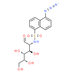 N-(1-azido-5-naphthalenesulfonyl)galactosamine结构式