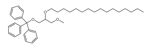 ((2-(hexadecyloxy)-3-methoxypropoxy)methanetriyl)tribenzene Structure