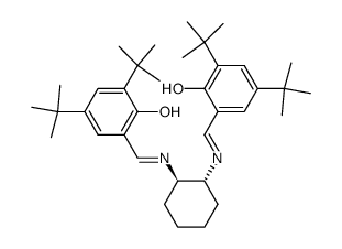 (1R,2R)-1,2-Bis[[[3,5-bis(tert-butyl)-2-hydroxyphenyl]methylene]amino]cyclohexane Structure