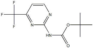 (4-Trifluoromethyl-pyrimidin-2-yl)-carbamic acid tert-butyl ester Structure