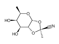 alpha-D-Galactopyranoside, 1,2-O-(1-cyanoethylidene)-6-deoxy-, (S)- (9CI) Structure