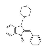 1H-Inden-1-one,2,3-dihydro-3-(4-morpholinyl)-2-(phenylmethylene)- Structure