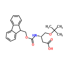 Fmoc-D-β-homoserine(OtBu) structure