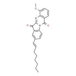 Indolo[2,1-b]quinazoline-6,12-dione,4-methoxy-8-(1-octenyl)- (9CI) Structure