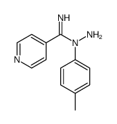 N-amino-N-(4-methylphenyl)pyridine-4-carboximidamide结构式