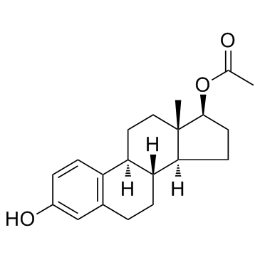 β-Estradiol 17-acetate structure