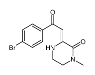 (3Z)-3-[2-(4-bromophenyl)-2-oxo-ethylidene]-1-methyl-piperazin-2-one结构式