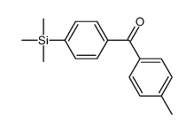 (4-methylphenyl)-(4-trimethylsilylphenyl)methanone结构式