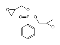 2-[[oxiran-2-ylmethoxy(phenyl)phosphoryl]oxymethyl]oxirane Structure