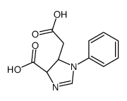 (4R,5S)-5-(carboxymethyl)-1-phenyl-4,5-dihydroimidazole-4-carboxylic acid Structure