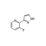 3-Fluoro-2-(3-pyrazolyl)pyridine Structure