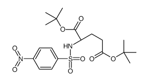 ditert-butyl (2S)-2-[(4-nitrophenyl)sulfonylamino]pentanedioate结构式