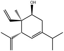 (1S)-5α-Isopropenyl-3-isopropyl-6-methyl-6β-vinyl-3-cyclohexen-1-ol structure