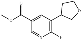 6-Fluoro-5-(tetrahydro-furan-3-yl)-nicotinic acid methyl ester picture