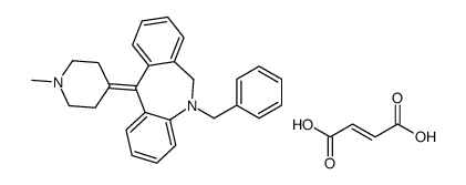 5-benzyl-11-(1-methylpiperidin-4-ylidene)-6H-benzo[c][1]benzazepine,(E)-but-2-enedioic acid Structure