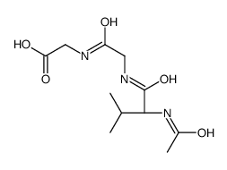 2-[[2-[[(2S)-2-acetamido-3-methylbutanoyl]amino]acetyl]amino]acetic acid Structure