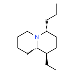 2H-Quinolizine,1-ethyloctahydro-4-propyl-,(1R,4R,9aS)-rel-(9CI)结构式