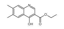 ethyl 4-hydroxy-6,7-dimethylquinoline-3-carboxylate Structure