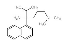 1,4-Hexanediamine,N1,N1,5-trimethyl-4-(1-naphthalenyl)- Structure