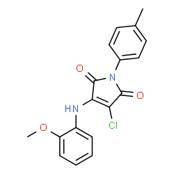 3-chloro-4-(2-methoxyanilino)-1-(4-methylphenyl)-1H-pyrrole-2,5-dione picture