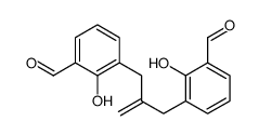 3-[2-[(3-formyl-2-hydroxyphenyl)methyl]prop-2-enyl]-2-hydroxybenzaldehyde Structure