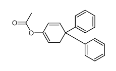 Acetic acid 4,4-diphenyl-1,5-cyclohexadienyl ester结构式