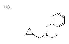 2-(cyclopropylmethyl)-1,2,3,4-tetrahydroisoquinolin-2-ium,chloride Structure