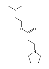 3-pyrrolidino-propionic acid-(2-dimethylamino-ethyl ester) Structure