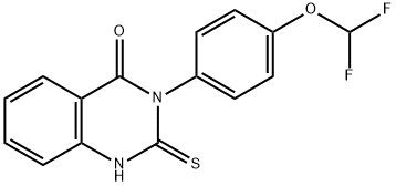 3-[4-(Difluoromethoxy)phenyl]-2-sulfanyl-3,4-dihydroquinazolin-4-one Structure