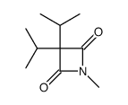 1-methyl-3,3-di(propan-2-yl)azetidine-2,4-dione结构式