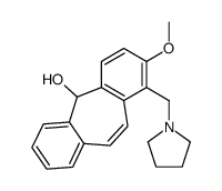 3-methoxy-4-(pyrrolidin-1-ylmethyl)-11H-dibenzo[1,2-a:3',4'-d][7]annulen-11-ol Structure