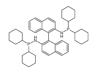 N-dicyclohexylphosphanyl-1-[2-(dicyclohexylphosphanylamino)naphthalen-1-yl]naphthalen-2-amine Structure