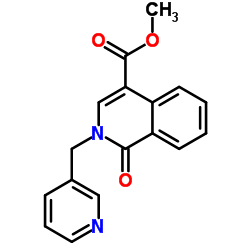 Methyl 1-oxo-2-(3-pyridinylmethyl)-1,2-dihydro-4-isoquinolinecarboxylate structure