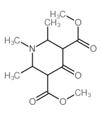 dimethyl 1,2,6-trimethyl-4-oxo-piperidine-3,5-dicarboxylate structure