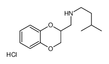 N-(2,3-dihydro-1,4-benzodioxin-3-ylmethyl)-3-methylbutan-1-amine,hydrochloride Structure