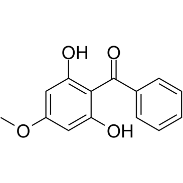 柯托苷； 2,6-二羟基-4-甲氧基二苯甲星空app结构式