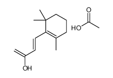 acetic acid,4-(2,6,6-trimethylcyclohexen-1-yl)buta-1,3-dien-2-ol Structure