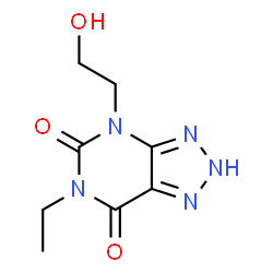 1H-1,2,3-Triazolo[4,5-d]pyrimidine-5,7(4H,6H)-dione,6-ethyl-4-(2-hydroxyethyl)-(9CI) structure