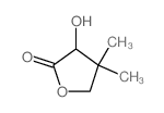 3-hydroxy-4,4-dimethyloxolan-2-one结构式