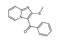 3-benzoyl-2-methylthioimidazo<1,2-a>pyridine结构式