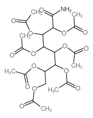 D-erythro-L-galacto-Octonamide,heptaacetate (ester) (8CI) Structure