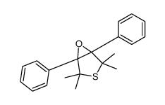 2,2,4,4-tetramethyl-1,5-diphenyl-6-oxa-3-thiabicyclo[3.1.0]hexane Structure