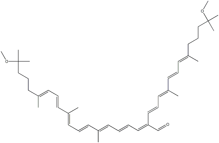 3,3',4,4'-Tetrahydrospitilloxanthin-20-al structure