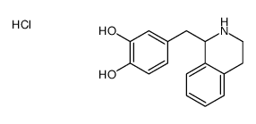 4-(1,2,3,4-tetrahydroisoquinolin-1-ylmethyl)benzene-1,2-diol,hydrochloride Structure