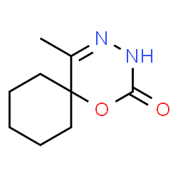 1-Oxa-3,4-diazaspiro[5.5]undec-4-en-2-one,5-methyl-(7CI,9CI) structure