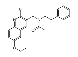 Acetamide, N-[(2-chloro-6-ethoxy-3-quinolinyl)methyl]-N-(2-phenylethyl)- (9CI)结构式