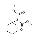 dimethyl 2-(1-methylcyclohex-2-en-1-yl)propanedioate结构式