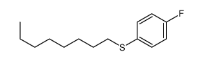 1-fluoro-4-octylsulfanylbenzene结构式