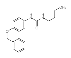 1-butyl-3-(4-phenylmethoxyphenyl)urea Structure