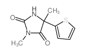 3,5-dimethyl-5-thiophen-2-yl-imidazolidine-2,4-dione Structure